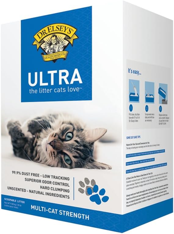 Dr. Elsey's Ultra UnScented Clumping Clay Cat Litter 40 lb. Bag
