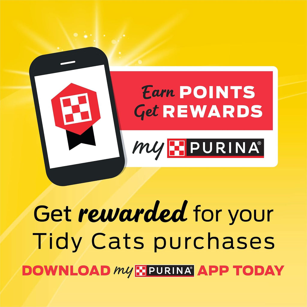 Purina Tidy Cats Free and Clean Unscented Clumping Cat Litter. 38 lb Box | Activated charcoal delivers lasting odor control. made without fragrances or dye. clumping