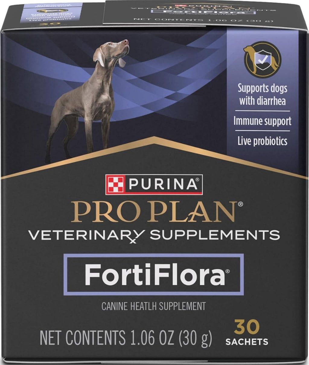 Purina Pro Plan Veterinary Supplements FortiFlora Probiotic Powder for Dogs. Daily Support for Digestive and Immune Health and Occasional Diarrhea