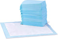 Amazon Basics Leak-Proof Dog and Puppy Potty Training Pee Pads with Quick-Dry 5-Layer Super Absorbent Design. Regular Size 22 x 22 inch. Blue & White. 100 Count