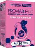 Nutramax Proviable Probiotics for Dogs & Cats. Sprinkle Capsules. 30ct | Probiotics for Cats and Dogs. Plus Prebiotics. Daily Gut Health Support Supplement. Multiple Strains. Sprinkle on Food