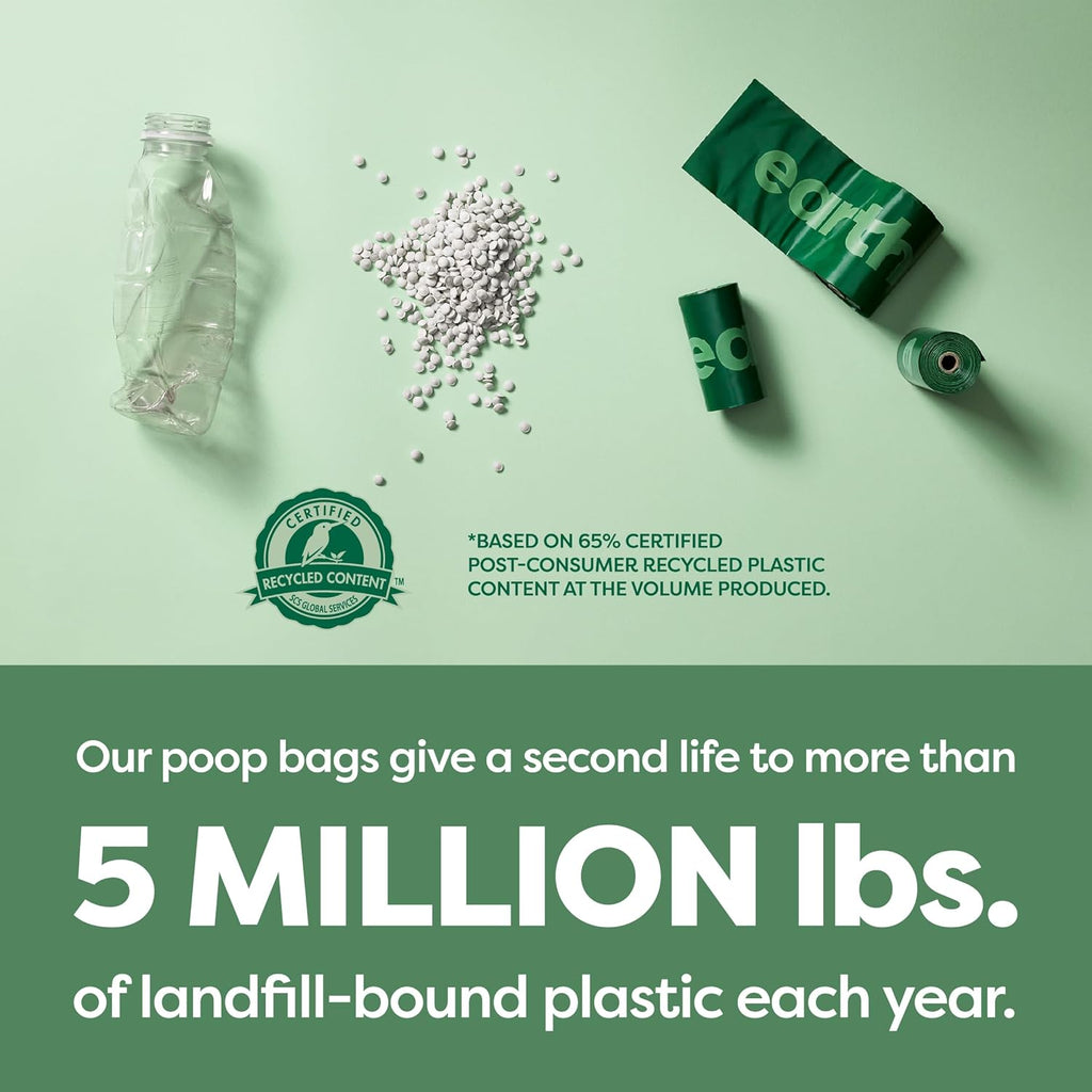 Earth Rated Dog Poop Bags on Refill Rolls. 270 Bags. Lavender | Guaranteed Leak Proof and Extra Thick Waste Bag Refill Rolls