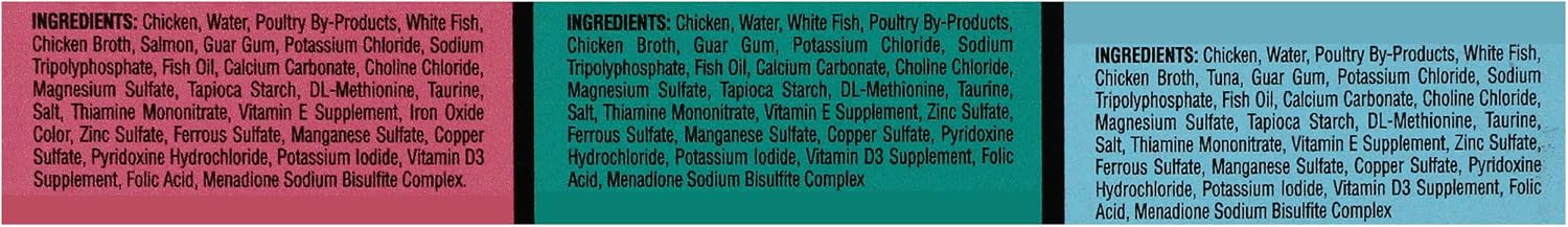 Sheba Perfect Portions Pate Wet Cat Food. Seafood Variety. 2.6 oz. 24 ct | Grain-free. made in USA. Sustainable Salmon. Signature Seafood & Whitefish Tuna. no artificial flavors. twin-pack trays