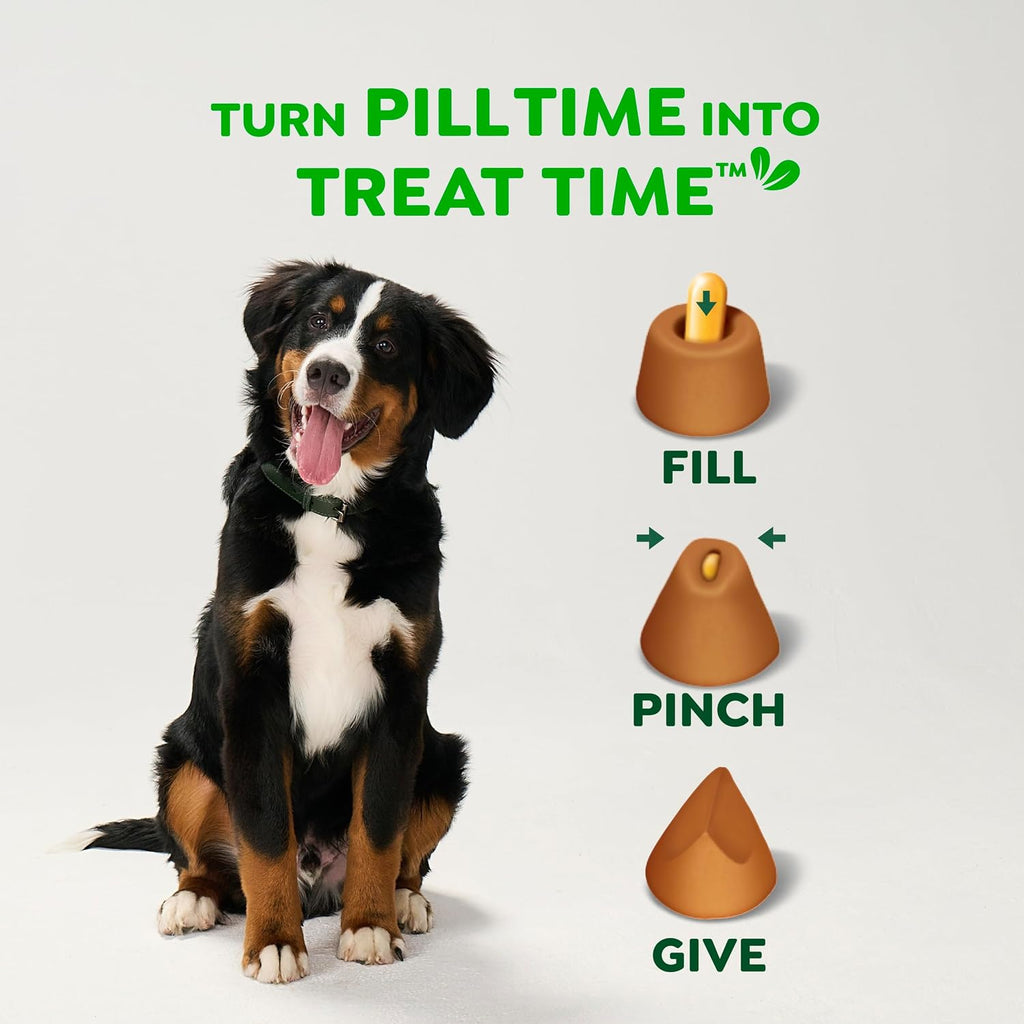 Greenies Pill Pockets Large Size Dog Treats. Chicken. 15.8 oz | Vet-recommended. Capsule size. real chicken flavor. low calorie. stress- and mess-free. natural ingredients. no fillers