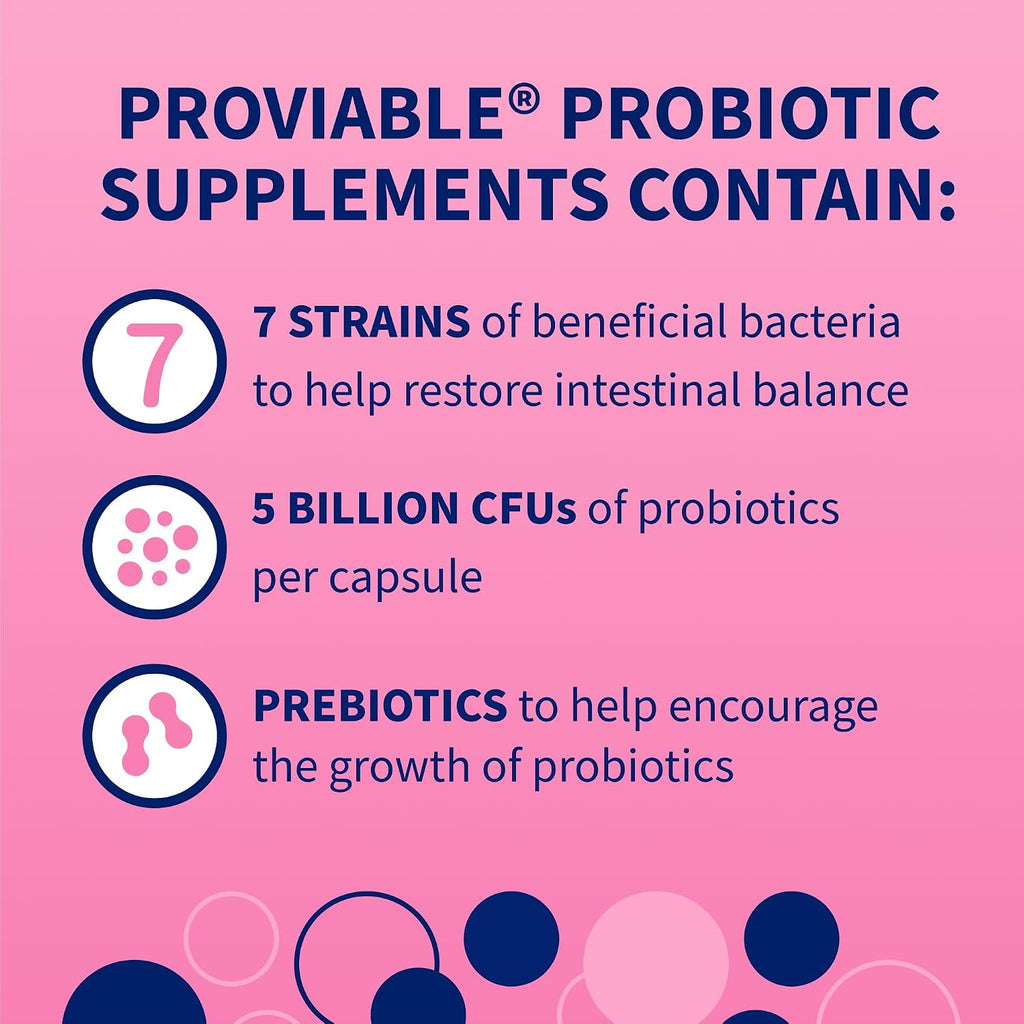 Nutramax Proviable Probiotics for Dogs & Cats. Sprinkle Capsules. 30ct | Probiotics for Cats and Dogs. Plus Prebiotics. Daily Gut Health Support Supplement. Multiple Strains. Sprinkle on Food