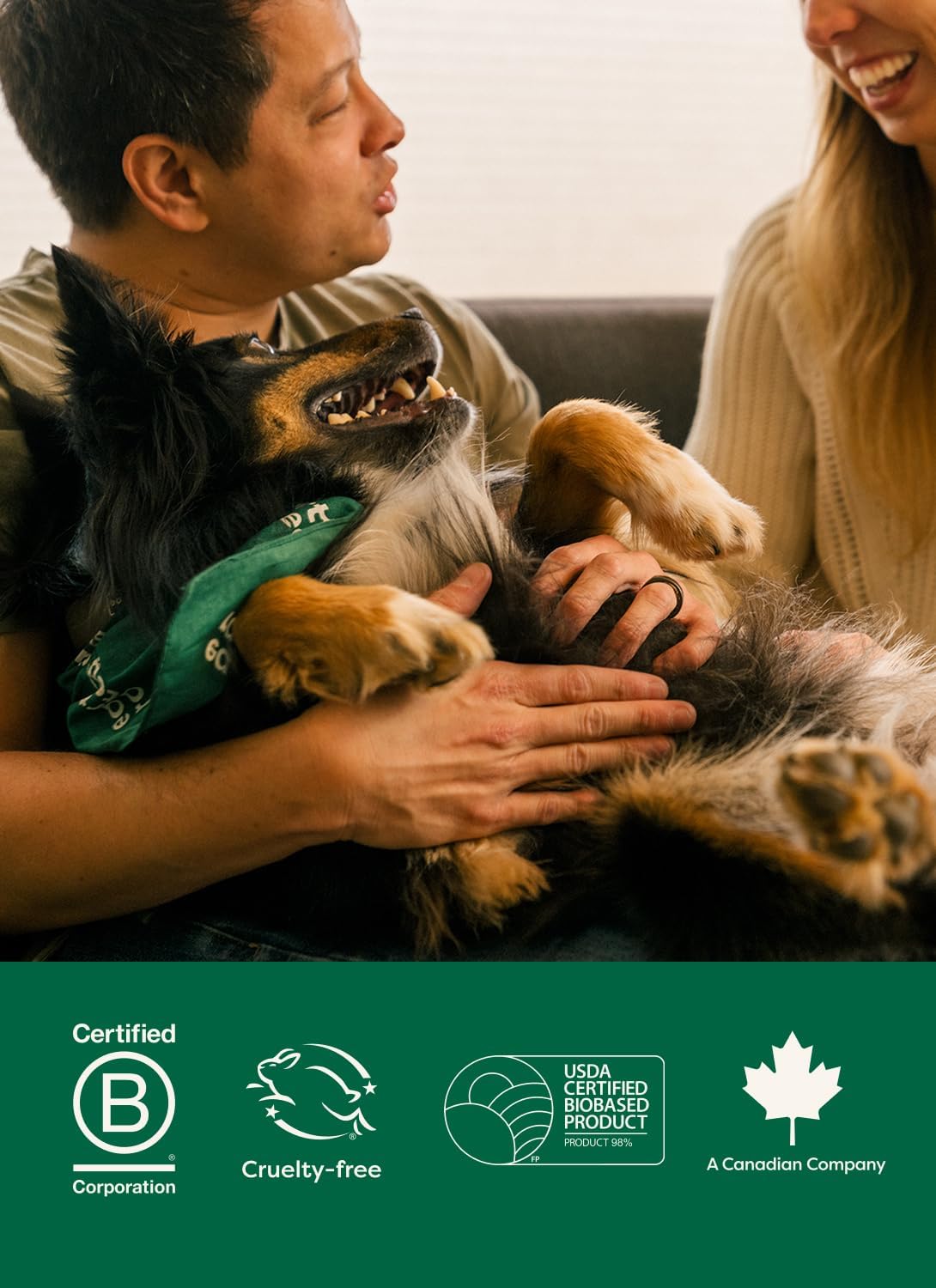 Earth Rated Dog Wipes for Paws & Butt. Deodorizing. Unscented. 100ct | Hypoallergenic. 3-in-1 Cleaning and Hydrating. for Grooming Paws. Body and Butt