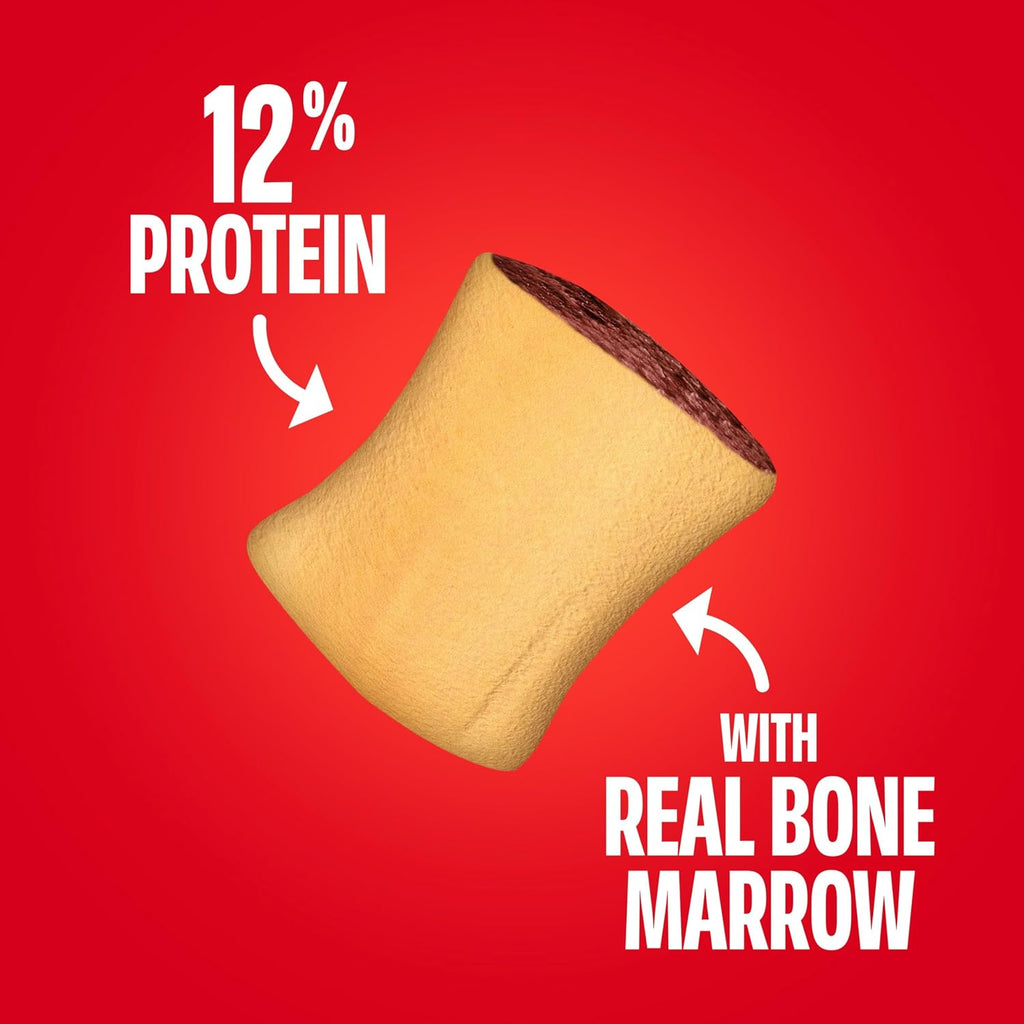 Milk-Bone MaroSnacks Small Dog Treats with Real Bone Marrow. 40 Oz. | Dog treats with 12% protein