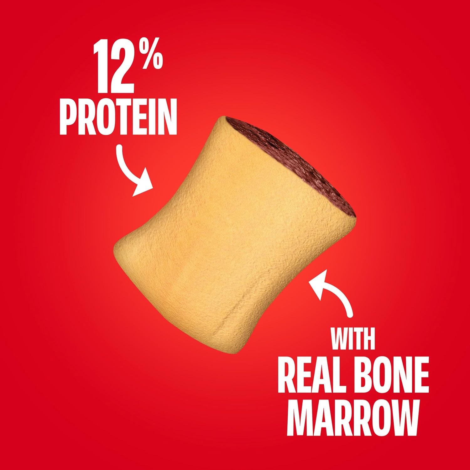 Milk-Bone MaroSnacks Small Dog Treats with Real Bone Marrow. 40 Oz. | Dog treats with 12% protein