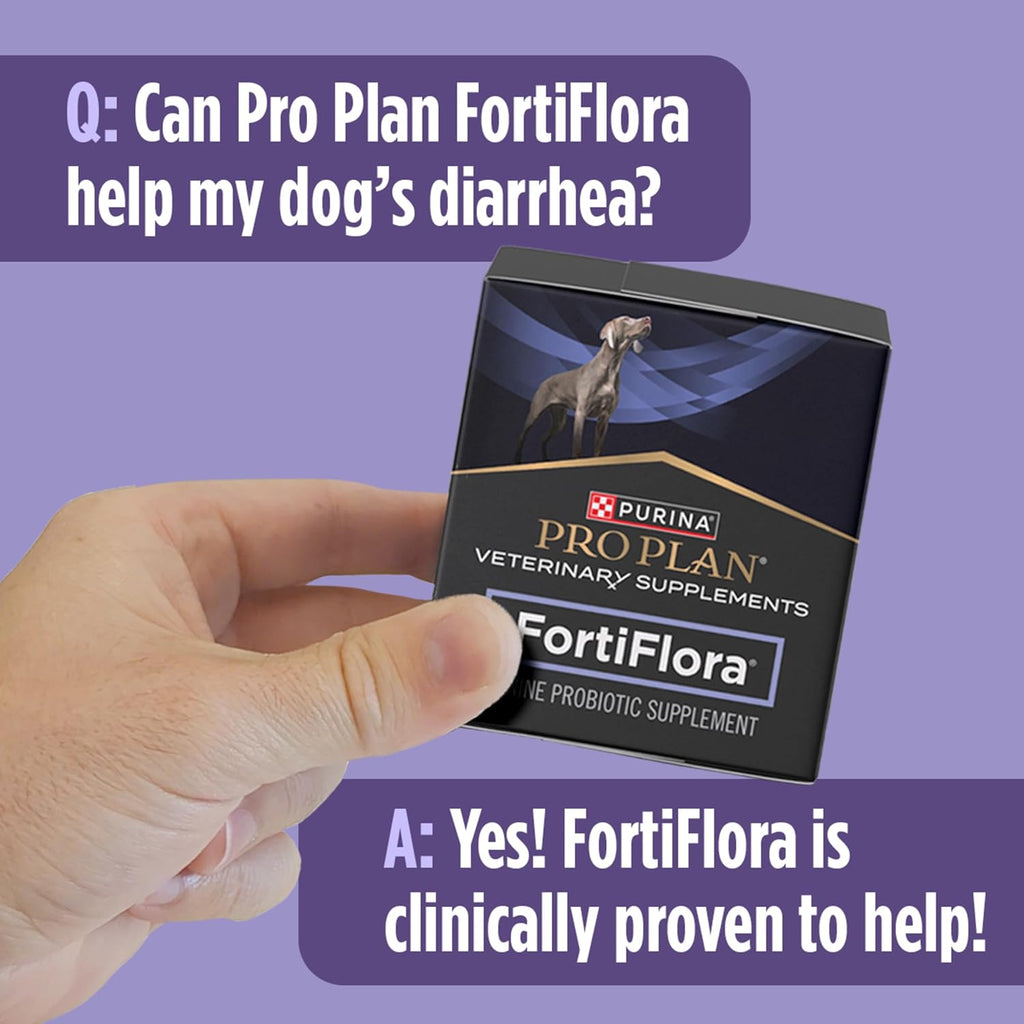 Purina Pro Plan Veterinary Supplements FortiFlora Probiotic Powder for Dogs. Daily Support for Digestive and Immune Health and Occasional Diarrhea