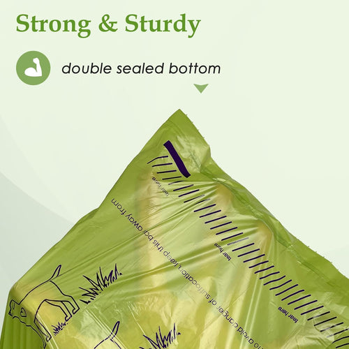 240 Count Lavender Scented 13 x 9 Dog Poop Bags Rolls | Leakproof Strong & Sturdy Waste Bags for Doggie Cat Pet