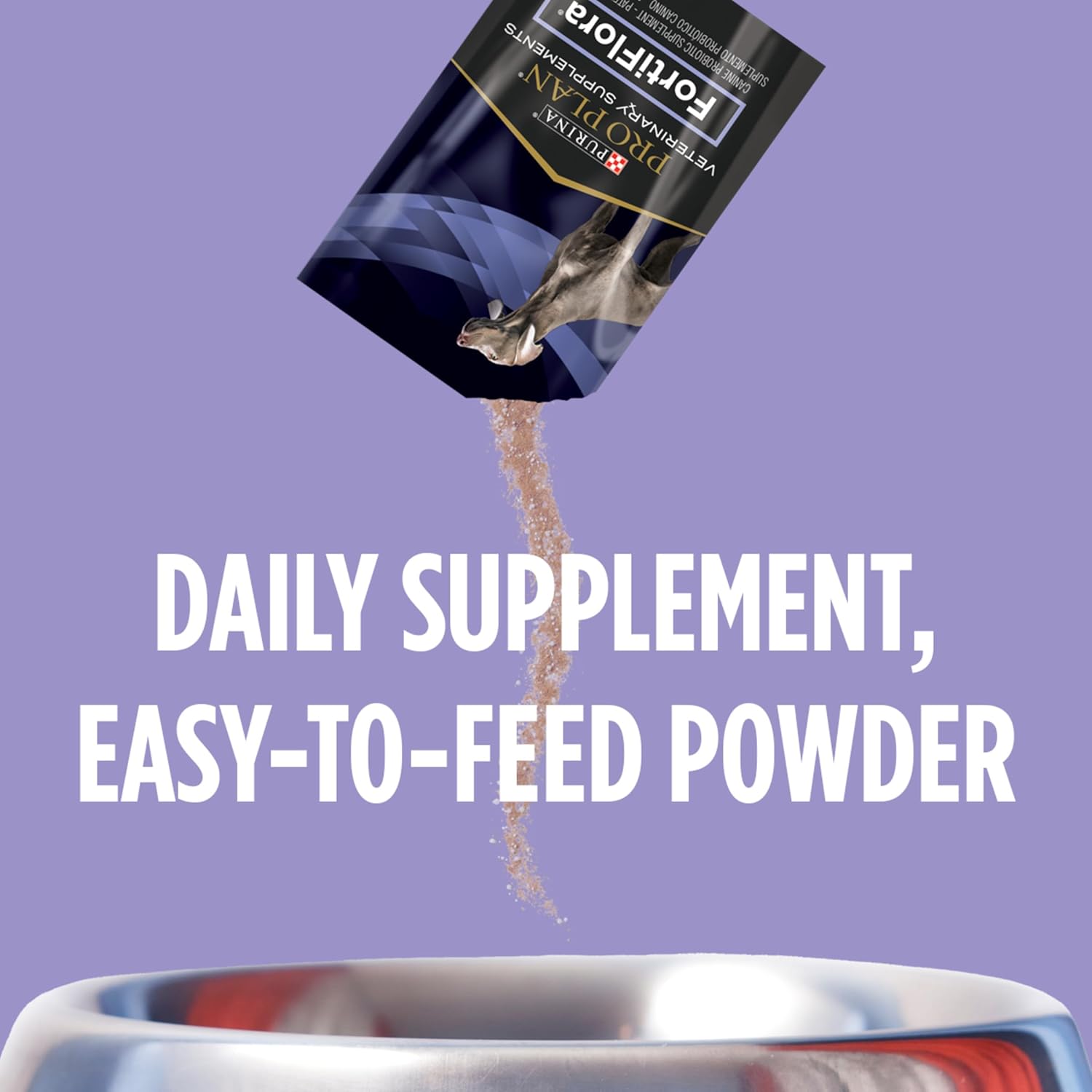 Purina Pro Plan Veterinary Supplements FortiFlora Probiotic Powder for Dogs. Daily Support for Digestive and Immune Health and Occasional Diarrhea
