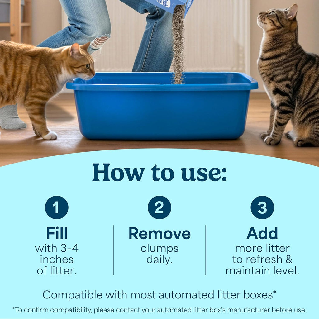Fresh Step Odor Shield Multi Cat Clumping Cat Litter. 14 lb. | Febreze Freshness. Odor Shield with Ammonia Block Technology. Low Dust. Compatible with Most Automatic Litter Boxes
