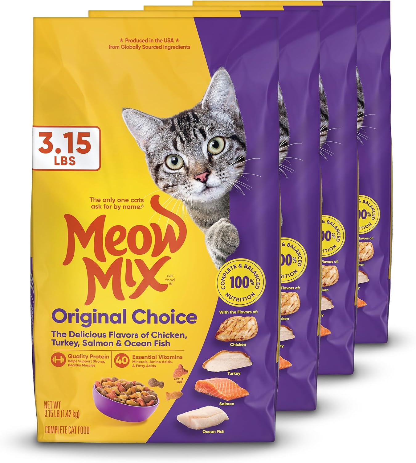 Meow Mix Original Choice Dry Cat Food. 6.3 Pound Bag