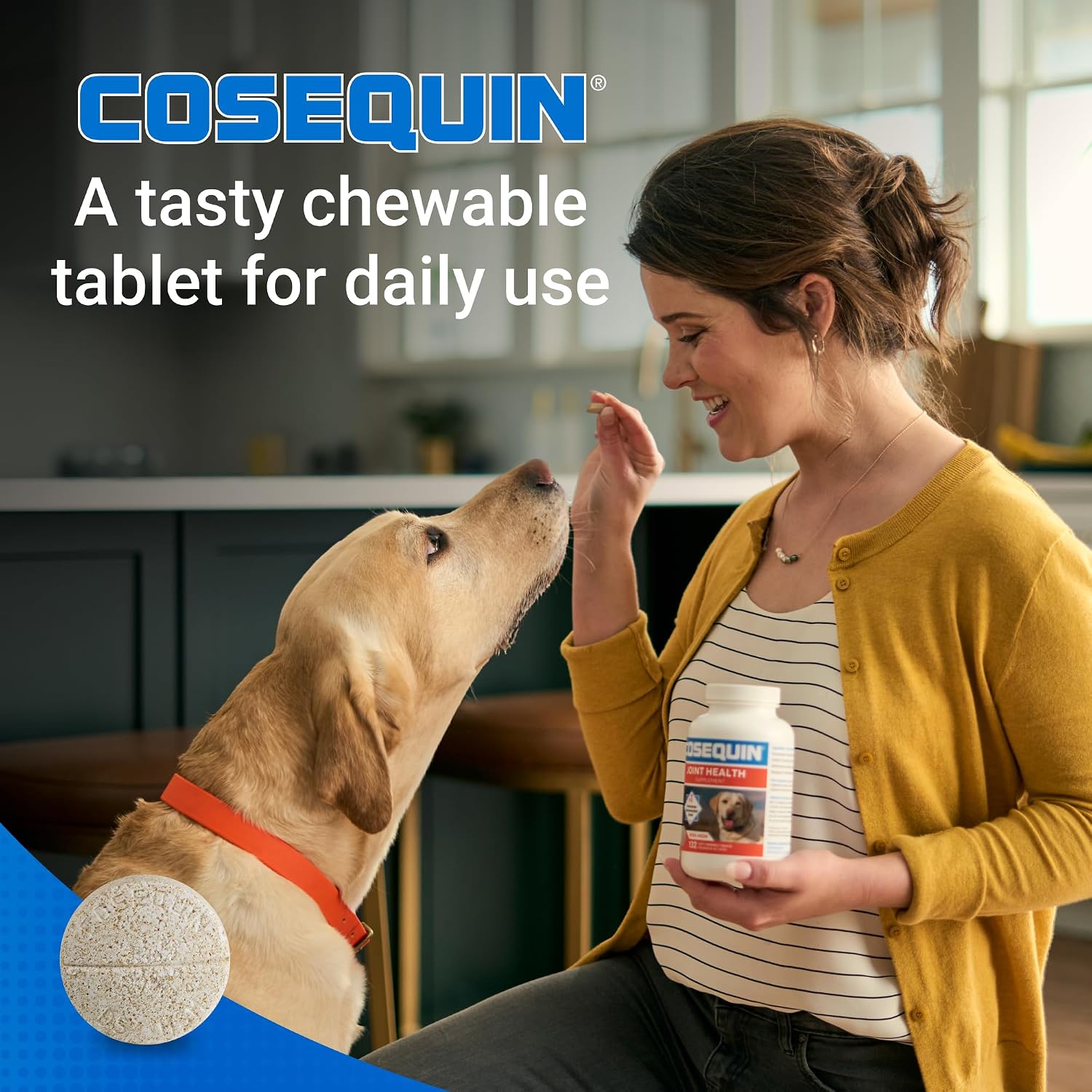 Nutramax Cosequin Joint Supplement for Dogs. Chewable Tablets. 132ct | Glucosamine + Chondroitin for Dogs with MSM. Supports Healthy Joints. All Breeds & Sizes. All Ages