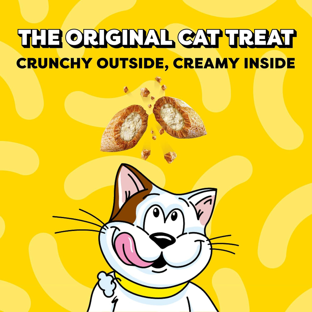 Temptations Classic Crunchy and Soft Cat Treats. Tasty Chicken. 16 oz | Under 2 calories per treat. crunchy outside & soft inside. resealable tub. 100% complete & balanced for adult cats