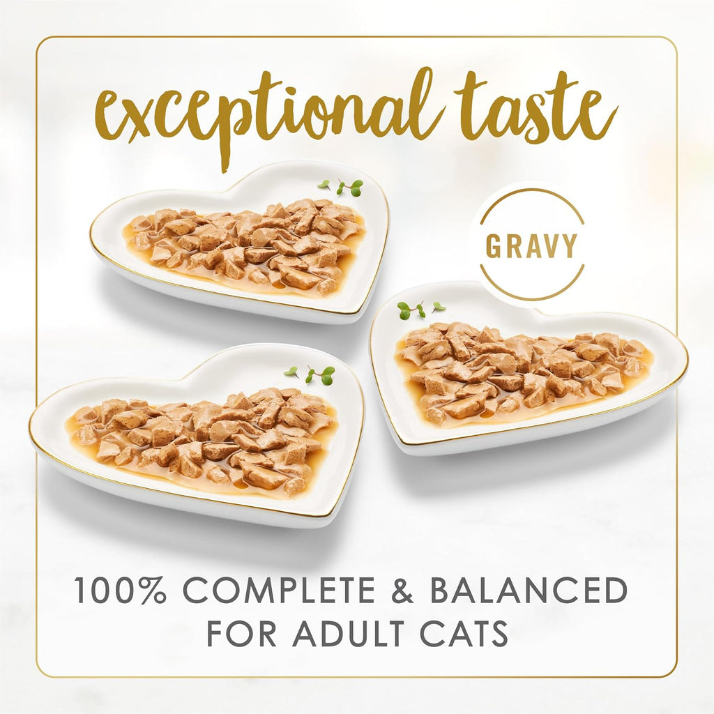 Purina Fancy Feast Gravy Lovers Wet Cat Food. 3 oz Cans. 30-Pack | Variety Pack with poultry and beef grilled gourmet recipes. made with no artificial colors or preservatives