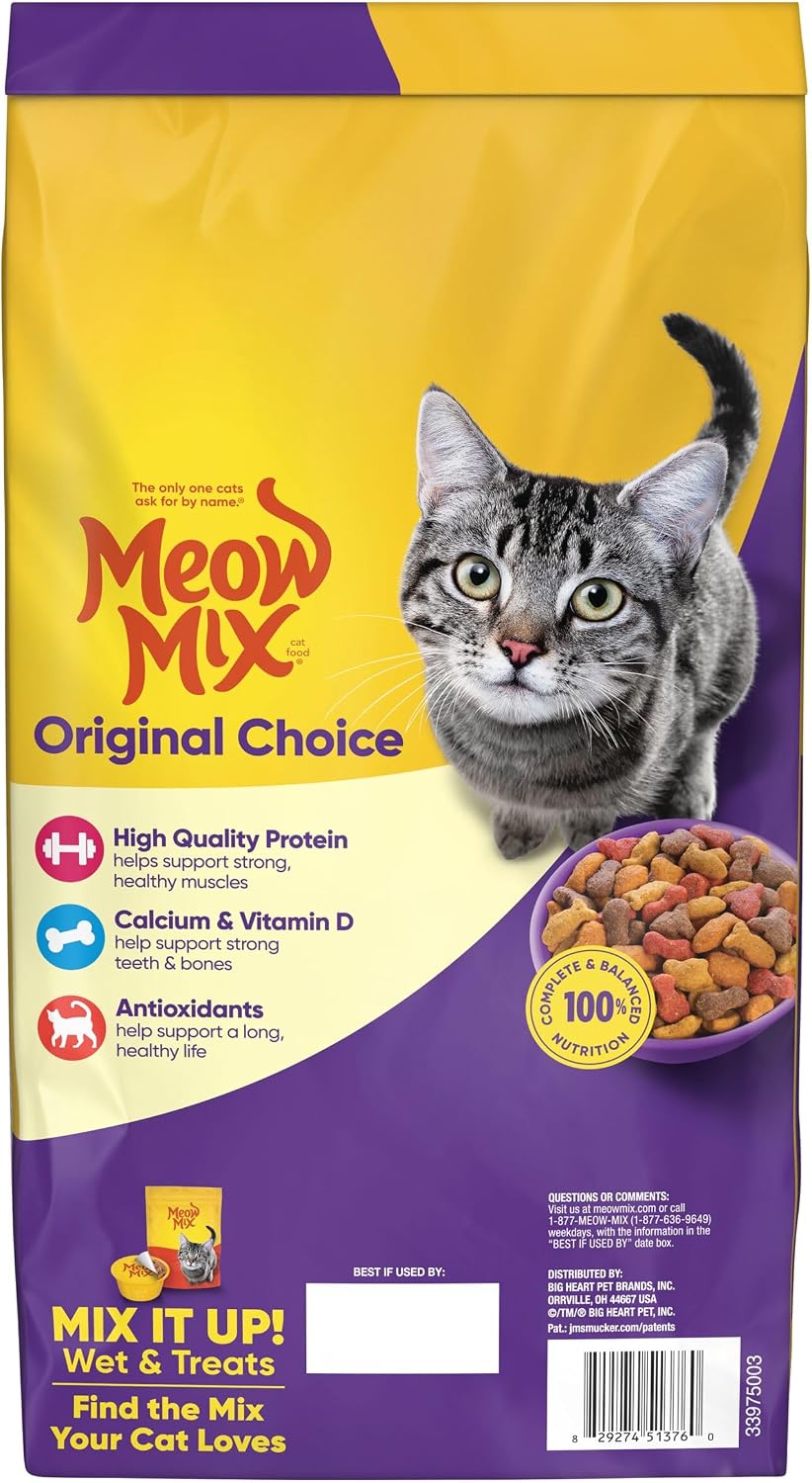 Meow Mix Original Choice Dry Cat Food. 6.3 Pound Bag