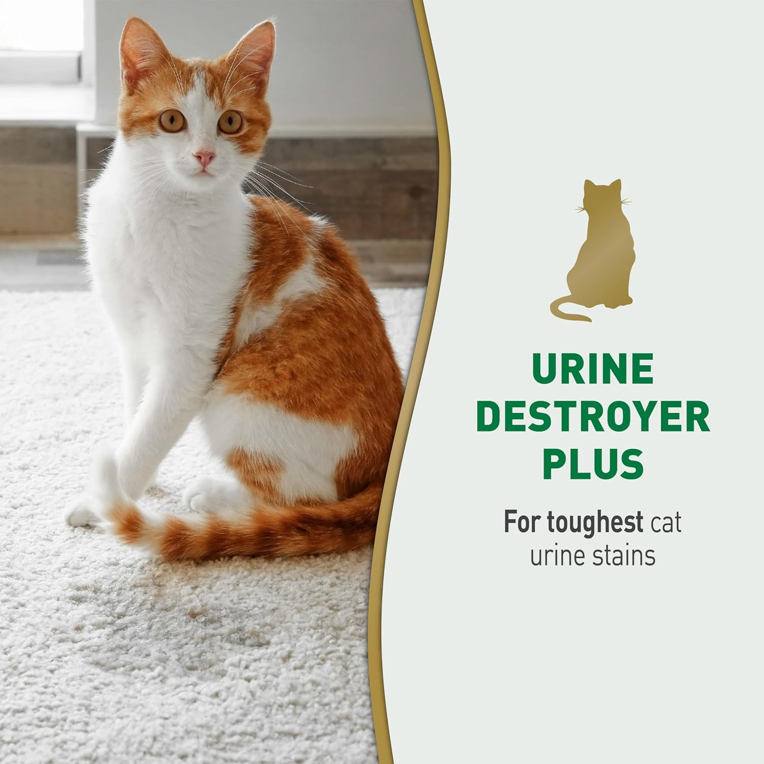 Nature's Miracle Cat Urine Destroyer Plus. Enzymatic Cleaner. 32 oz | Destroys the Toughest Cat Urine Stains. For Use on Multiple Surfaces. Safe For Pets and Home*. Fresh Scent