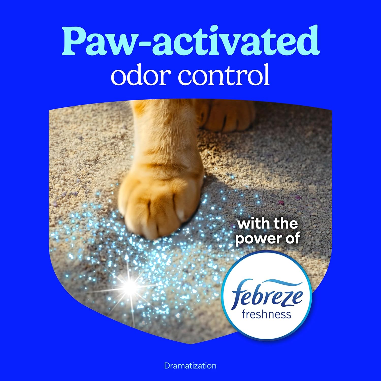 Fresh Step Odor Shield Multi Cat Clumping Cat Litter. 14 lb. | Febreze Freshness. Odor Shield with Ammonia Block Technology. Low Dust. Compatible with Most Automatic Litter Boxes