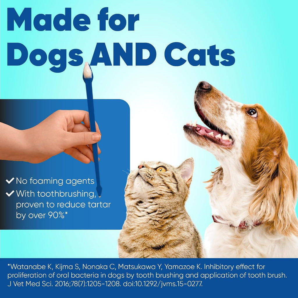C.E.T. Enzymatic Toothpaste for Dogs and Cats. Poultry. 2.5oz | Plaque and tartar control for fresh breath. pet dental care toothpaste. Dual enzyme system. poultry flavored toothpaste