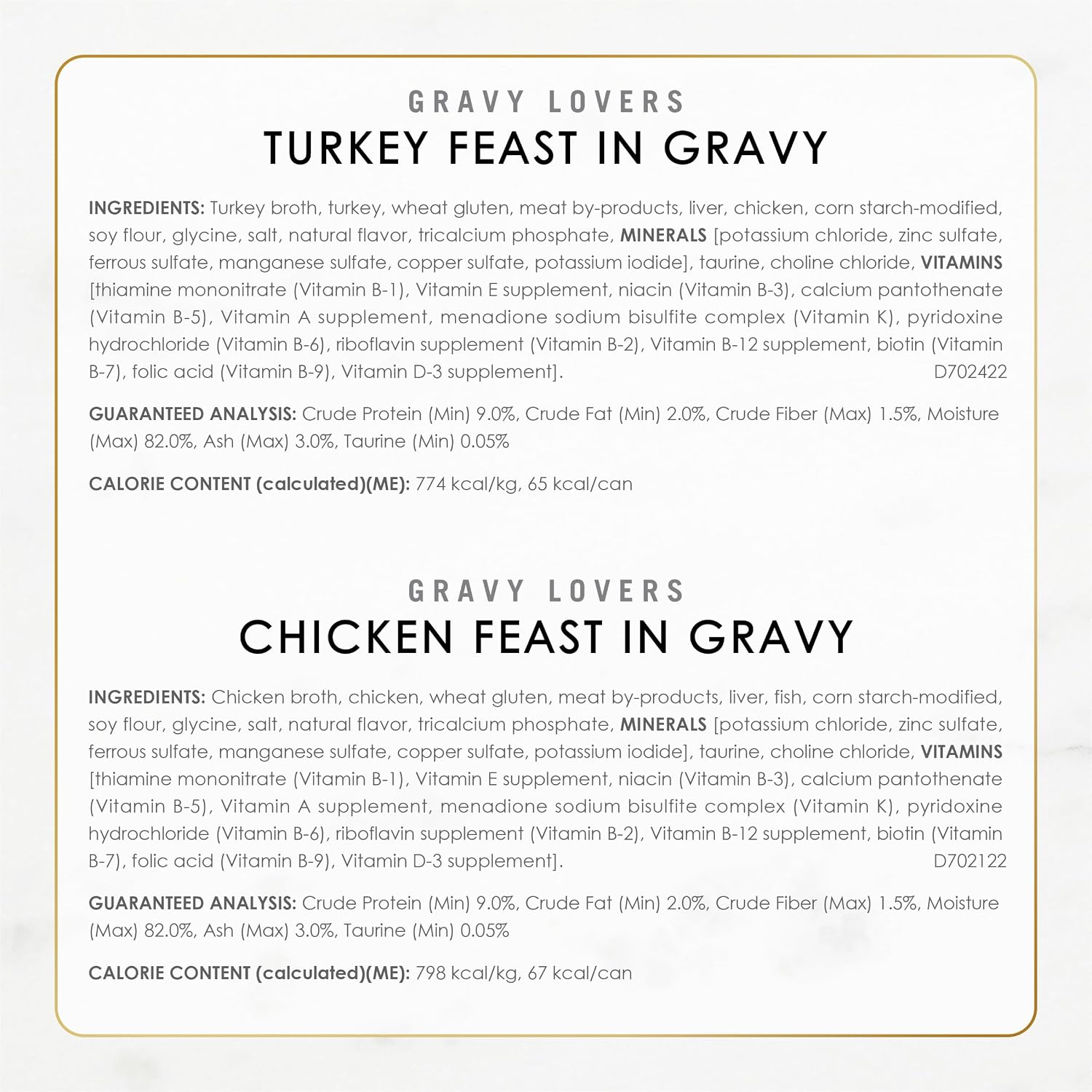 Purina Fancy Feast Gravy Lovers Wet Cat Food. 3 oz Cans. 30-Pack | Variety Pack with poultry and beef grilled gourmet recipes. made with no artificial colors or preservatives
