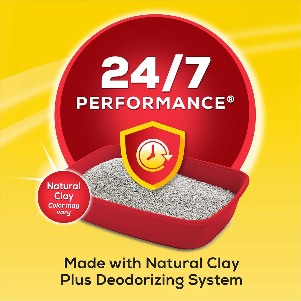 Purina Tidy Cats 24/7 Performance Clumping Cat Litter. 16 lb Bag | Clean Linen scent with 24/7 slow-release deodorizer in a smaller. easy-pour size