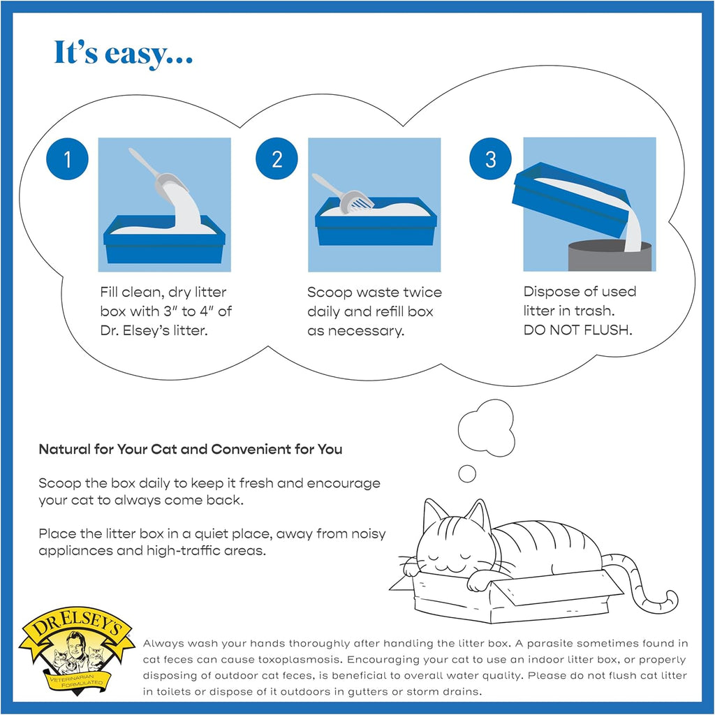 Dr. Elsey's Ultra Unscented Clumping Clay Cat Litter 18 lb Bag