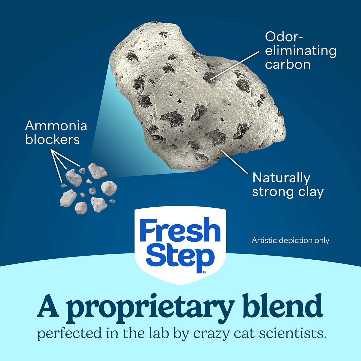 Fresh Step Odor Shield Multi Cat Clumping Cat Litter. 14 lb. | Febreze Freshness. Odor Shield with Ammonia Block Technology. Low Dust. Compatible with Most Automatic Litter Boxes