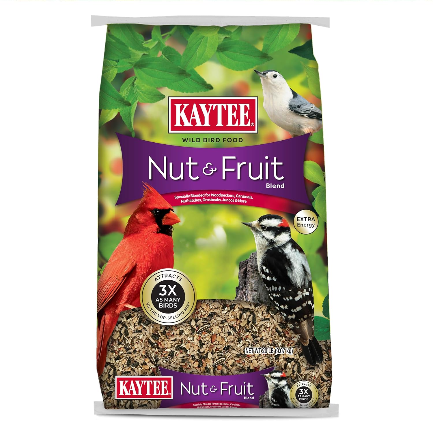 Kaytee Nut & Fruit Wild Bird Seed. 5 lb