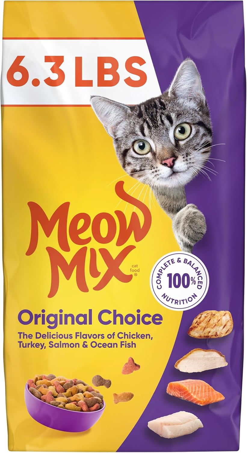 Meow Mix Original Choice Dry Cat Food. 6.3 Pound Bag