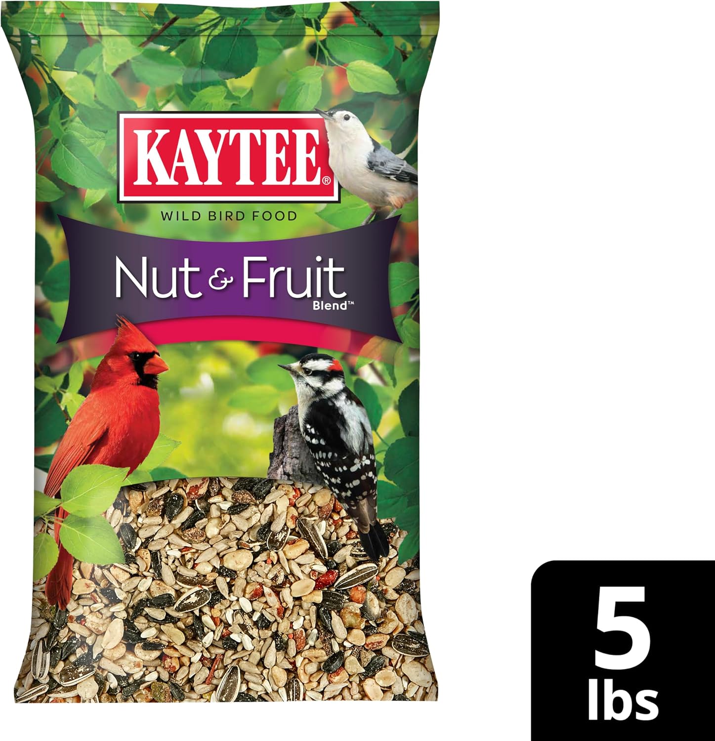 Kaytee Nut & Fruit Wild Bird Seed. 5 lb