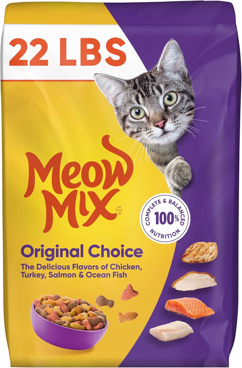 Meow Mix Original Choice Dry Cat Food. 6.3 Pound Bag