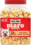 Milk-Bone MaroSnacks Small Dog Treats with Real Bone Marrow. 40 Oz. | Dog treats with 12% protein
