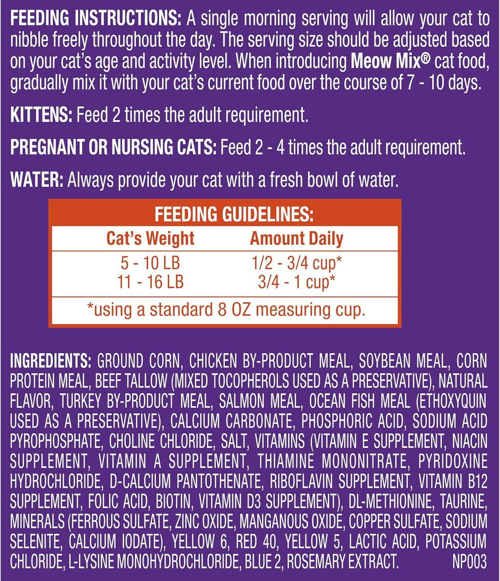 Meow Mix Original Choice Dry Cat Food. 6.3 Pound Bag