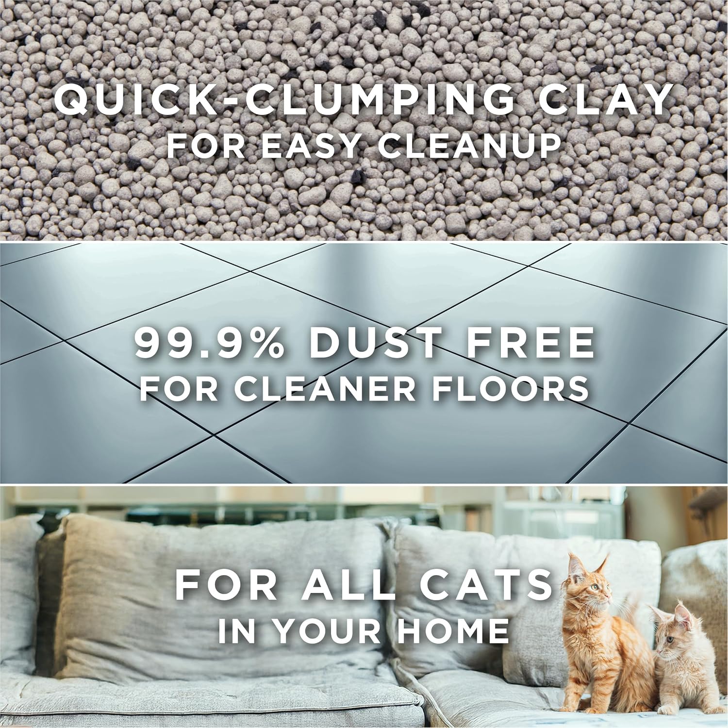 Purina Tidy Cats Free and Clean Unscented Clumping Cat Litter. 38 lb Box | Activated charcoal delivers lasting odor control. made without fragrances or dye. clumping