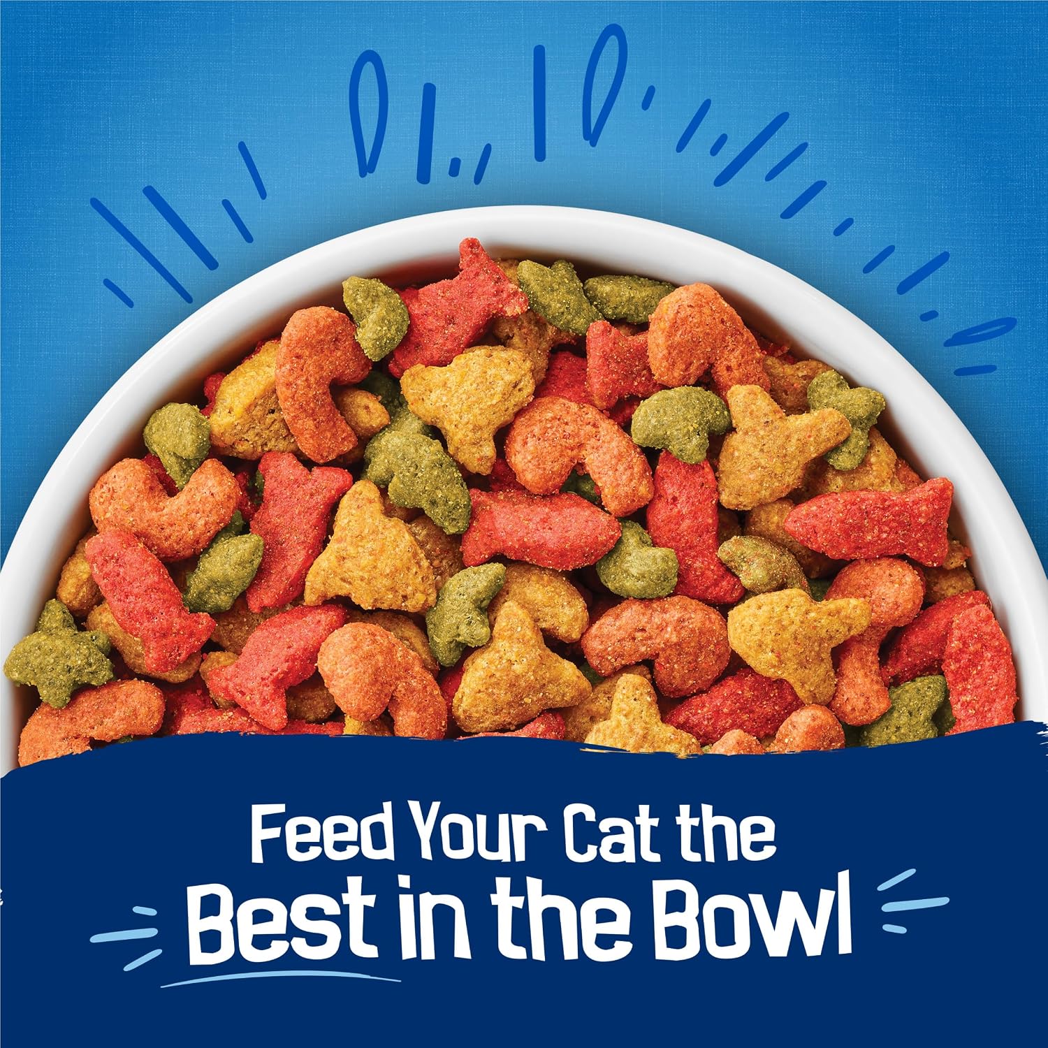 Purina Friskies Dry Cat Food Seafood Sensations With Salmon. Tuna. and Shrimp Flavors - 22 lb. Bag